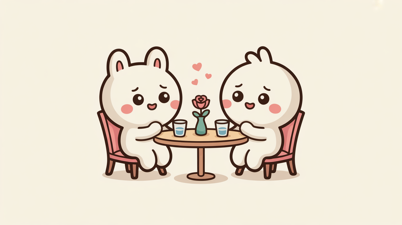 소개팅 자리에서의 진짜 나